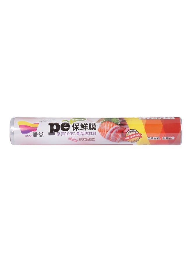 Roll Wrapper Food Wrap Clear 30.5 x 5.5cm  - Image 1