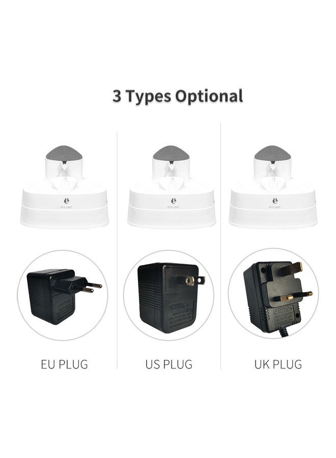 Adjustable Water Flow With Night Mode White 30 x 22.5cm - Image 2