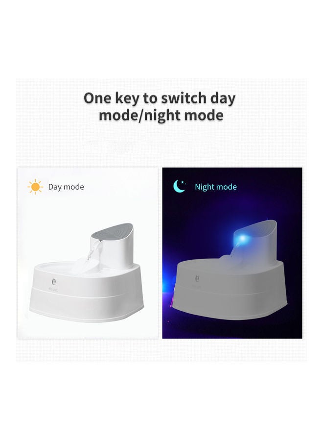 Adjustable Water Flow With Night Mode White 30 x 22.5cm - Image 4