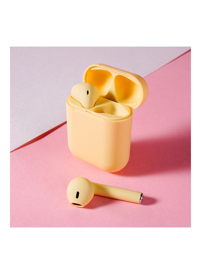 Generic - TWS Bluetooth Earbuds With Charging Case Yellow - Image 1