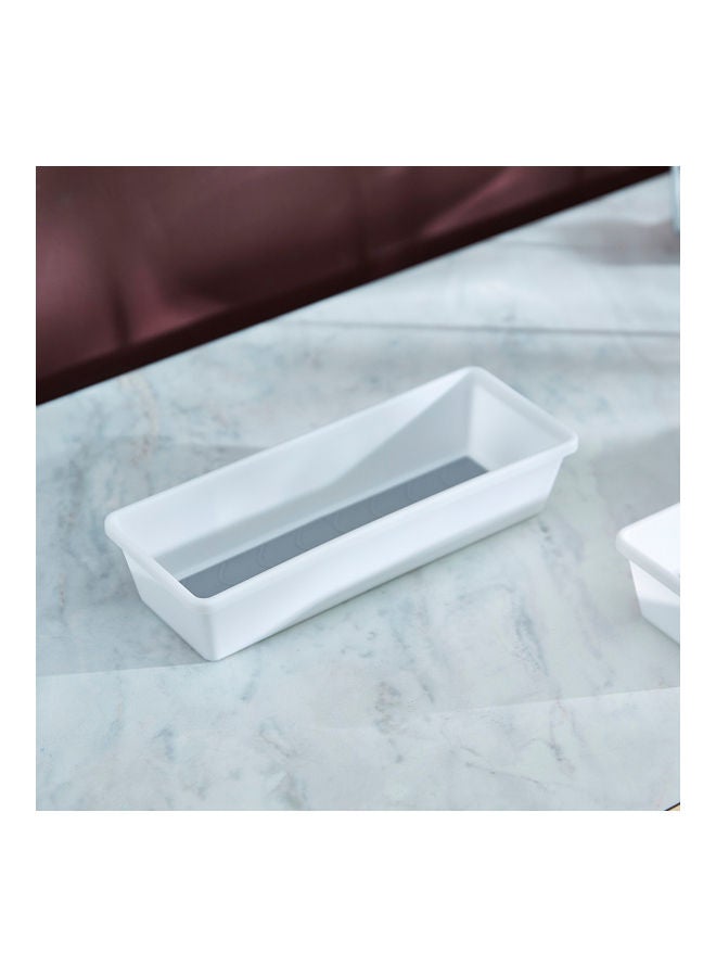 Home Box Omega Anti-Skid Organiser White 8.6x24.4x36.3cm  - Image 1