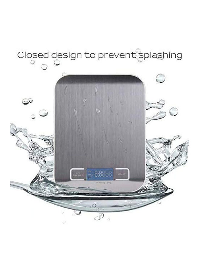 Digital Food Kitchen Scale grey 7.1 x 5.5 x 0.6inch - Image 3