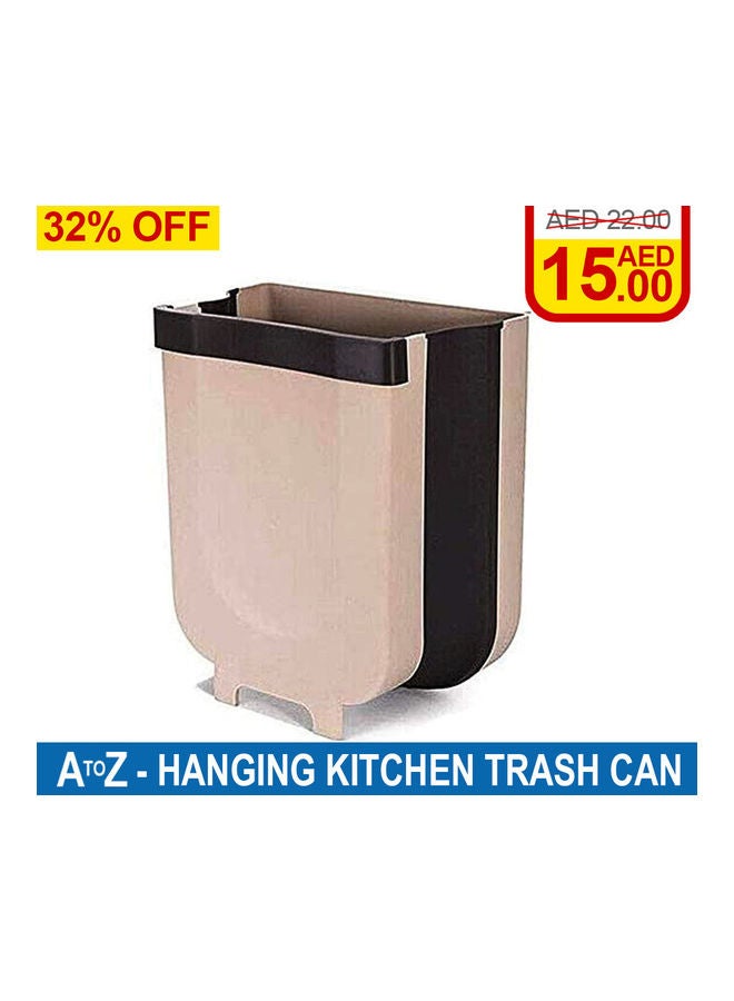 Hanging Kitchen Trash Can beige 25.3x17.5x28.6cm  - Image 2