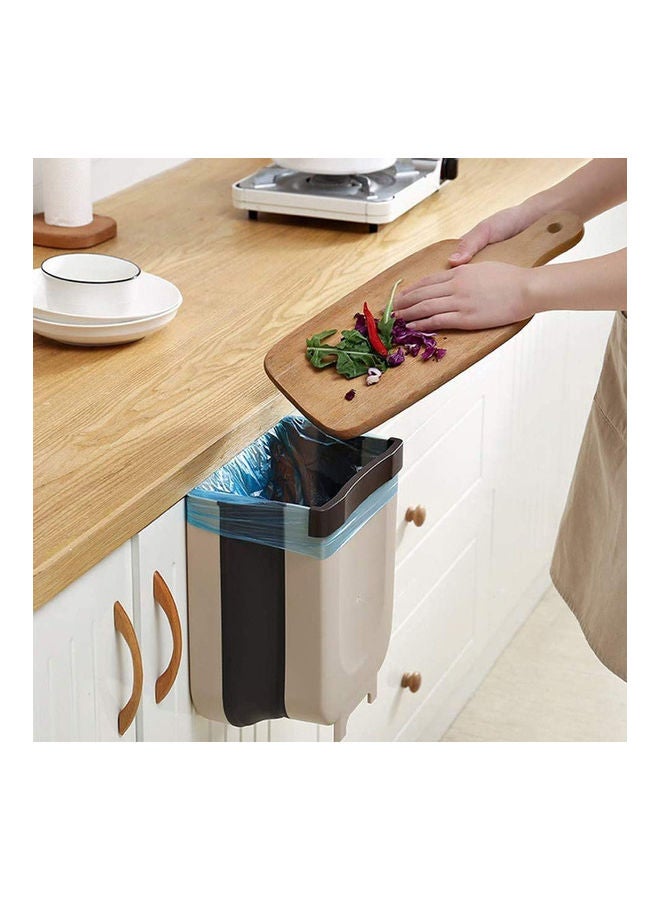 Hanging Kitchen Trash Can beige 25.3x17.5x28.6cm  - Image 4