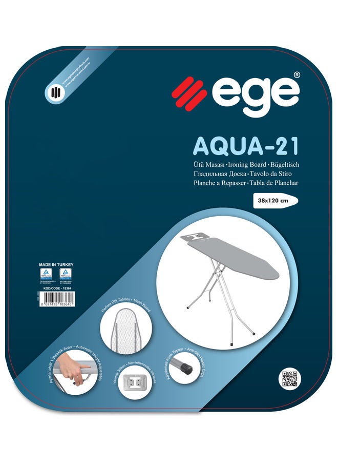 EGE Aqua 21 Ironing Board Silver 120cm - Image 2
