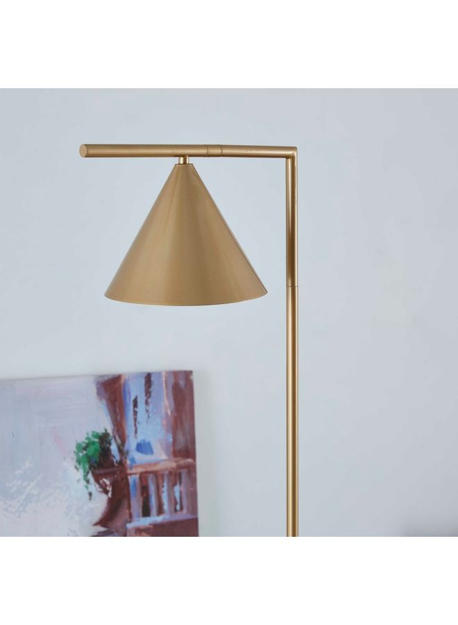 Home Box - Leo Dimmable Tall Lamp With 1000 Lumen Bulb Included And Rotary Switch Floor Lamp Gold 156cm - Image 1