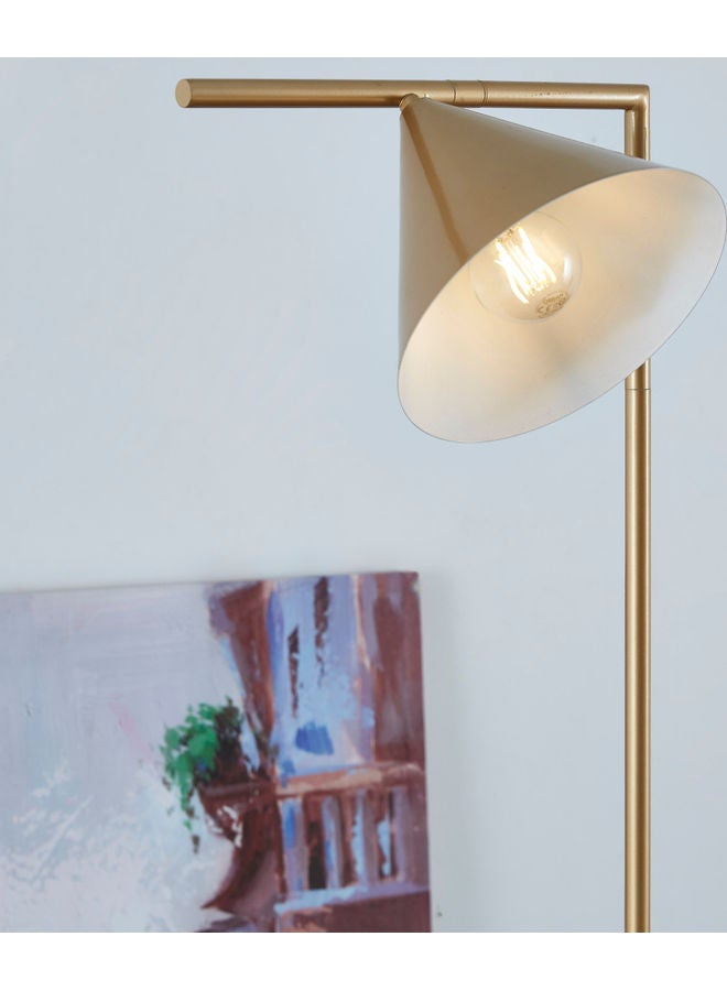 Home Box - Leo Dimmable Tall Lamp With 1000 Lumen Bulb Included And Rotary Switch Floor Lamp Gold 156cm - Image 1