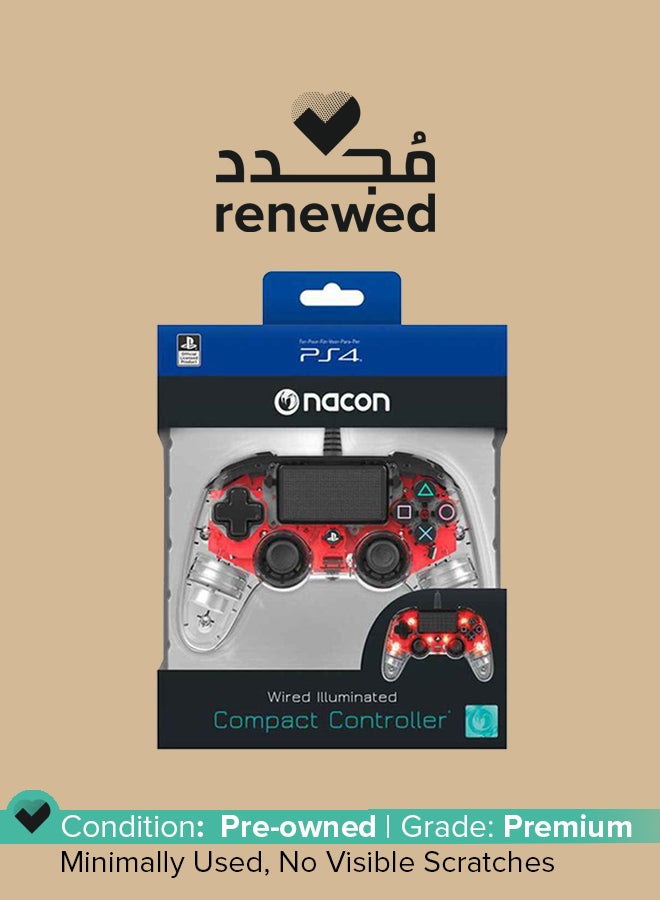 nacon Renewed - Wired Illuminated Compact Controller - PlayStation 4 (PS4) - Image 1