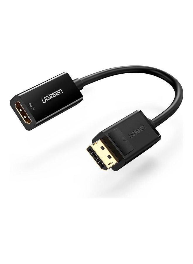 يو جرين محول من منفذ ديسبلاي بورت إلى HDMI أنثى أسود - Image 1