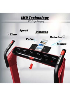 PowerMax Fitness Motorized Modern Treadmill 149x79x28cm  - Image 3