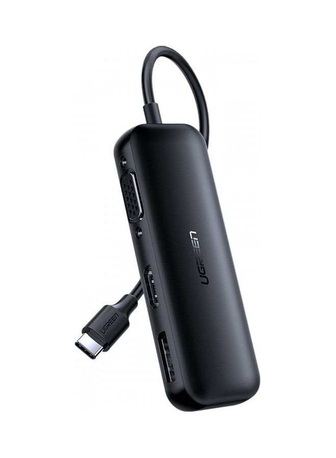 Ugreen - Adapter Converter VGA / DisplayPort V1.2a / HDMI V2.0b 4K@60 Hz - USB Typ C Black - Image 1
