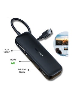 Ugreen Adapter Converter VGA / DisplayPort V1.2a / HDMI V2.0b 4K@60 Hz - USB Typ C Black  - Image 2