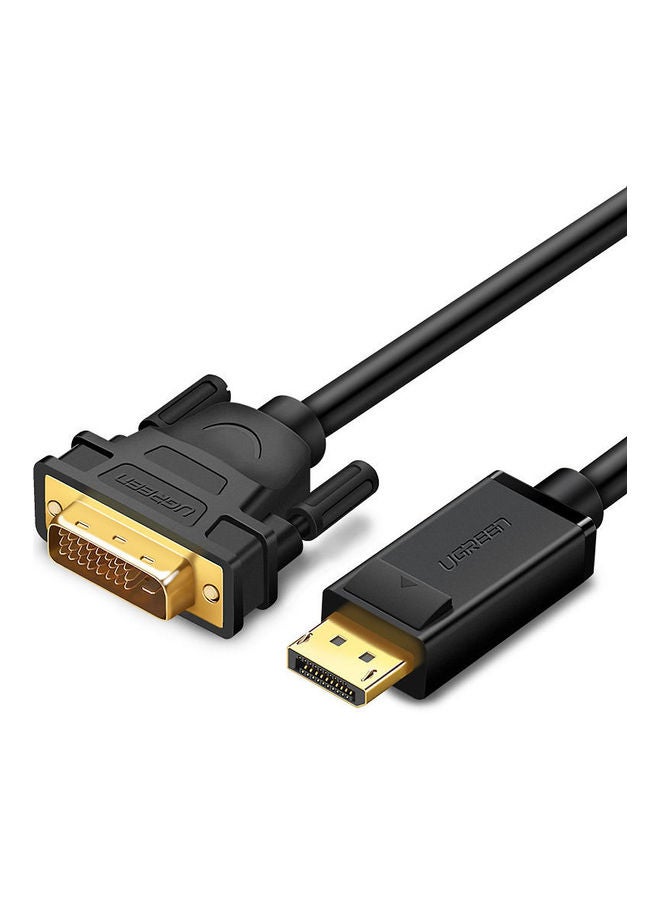 Ugreen Display Port Male To DVI Male Cable Black  - Image 1