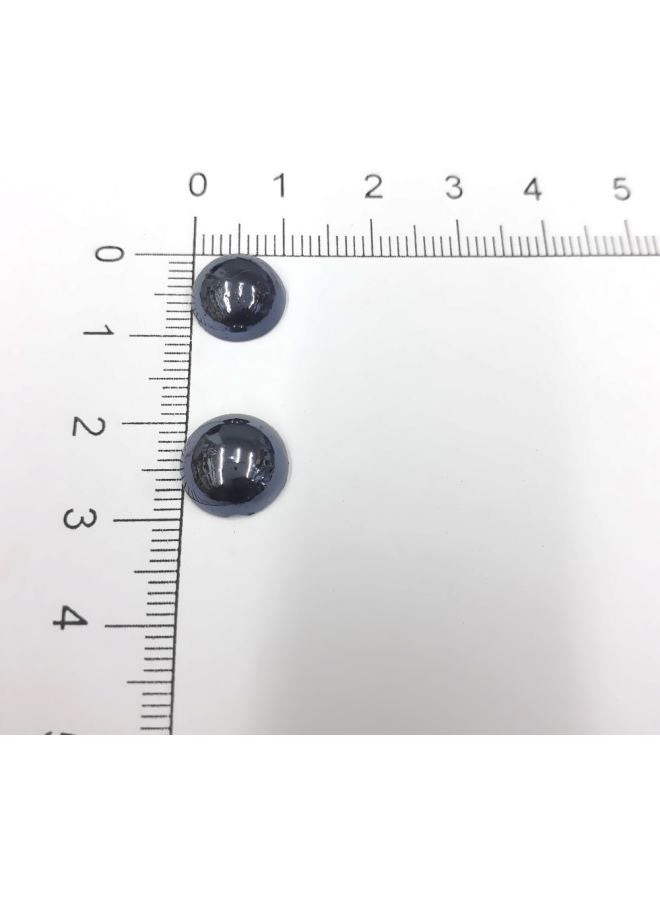 50-Piece Glass Half Beads 1.2cm