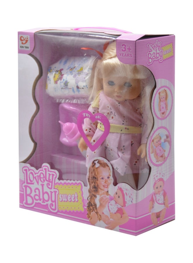 Lovely Baby Sweet Doll Cute, Realistic Durable And Sturdy Vibrant Colors 31x25x10cm - Image 1