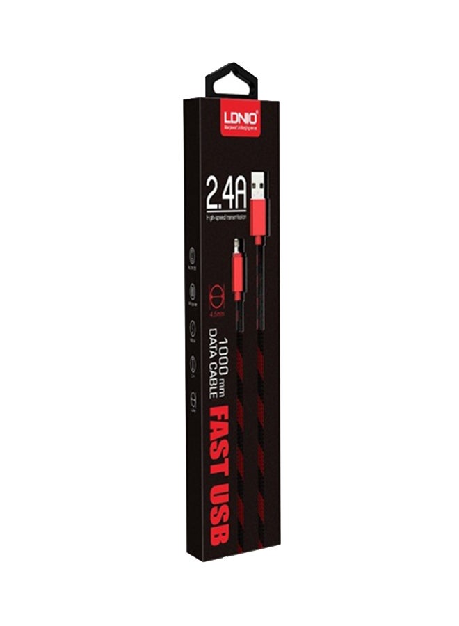 USB-Data Cable Black/Red