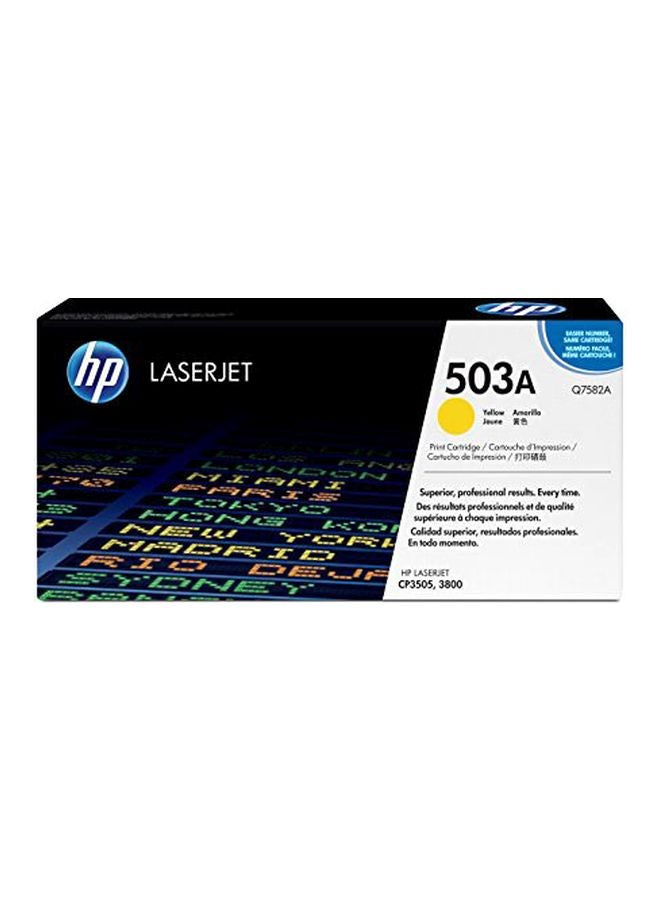 HP 503A LaserJet Toner Cartridge Yellow  - Image 2