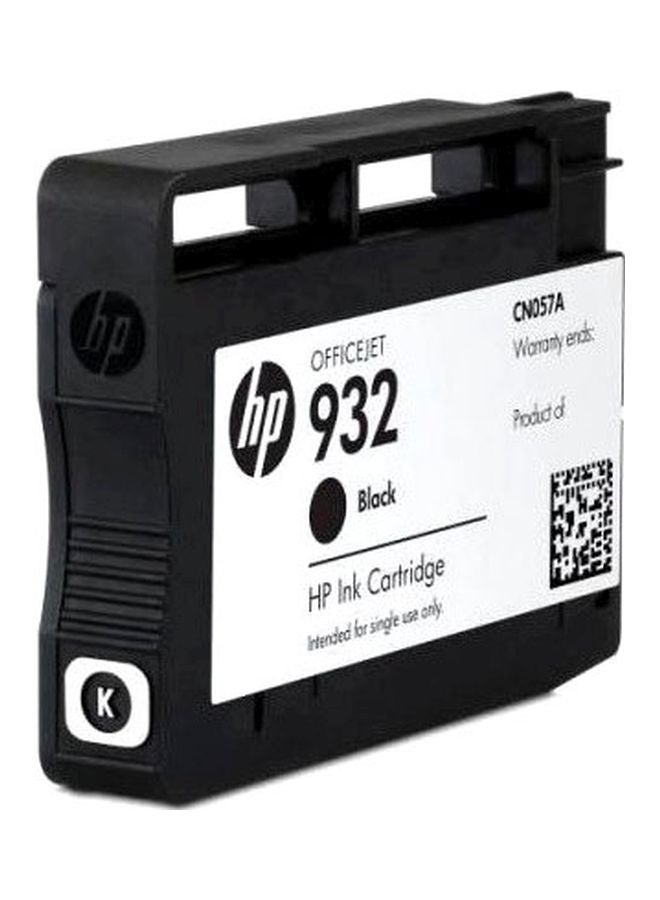 HP Ink Cartridge  For OfficeJet Printer 932 Black - Image 1
