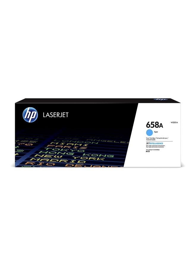 HP 658A LaserJet Toner Cartridge Cyan  - Image 2