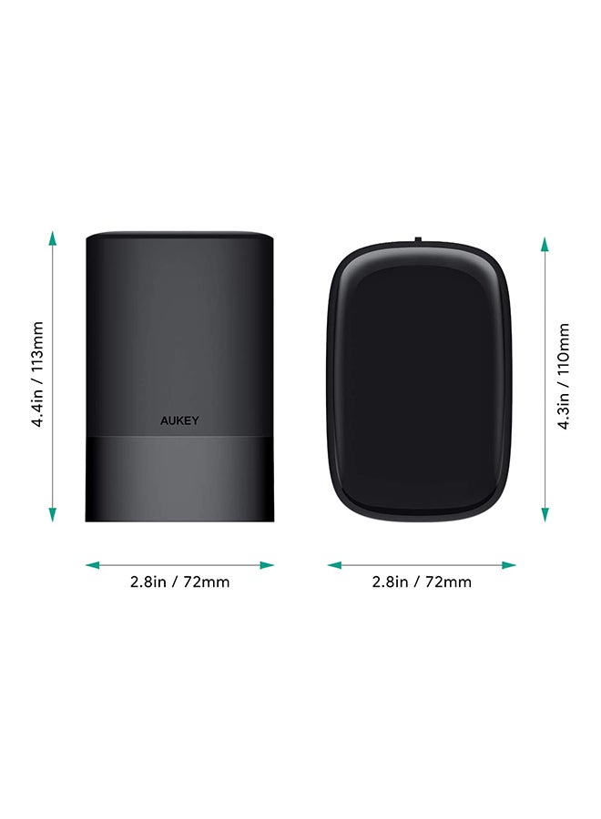 Aukey - Bluetooth 5 Transmitter And Receiver BR-O8 Black - Image 1