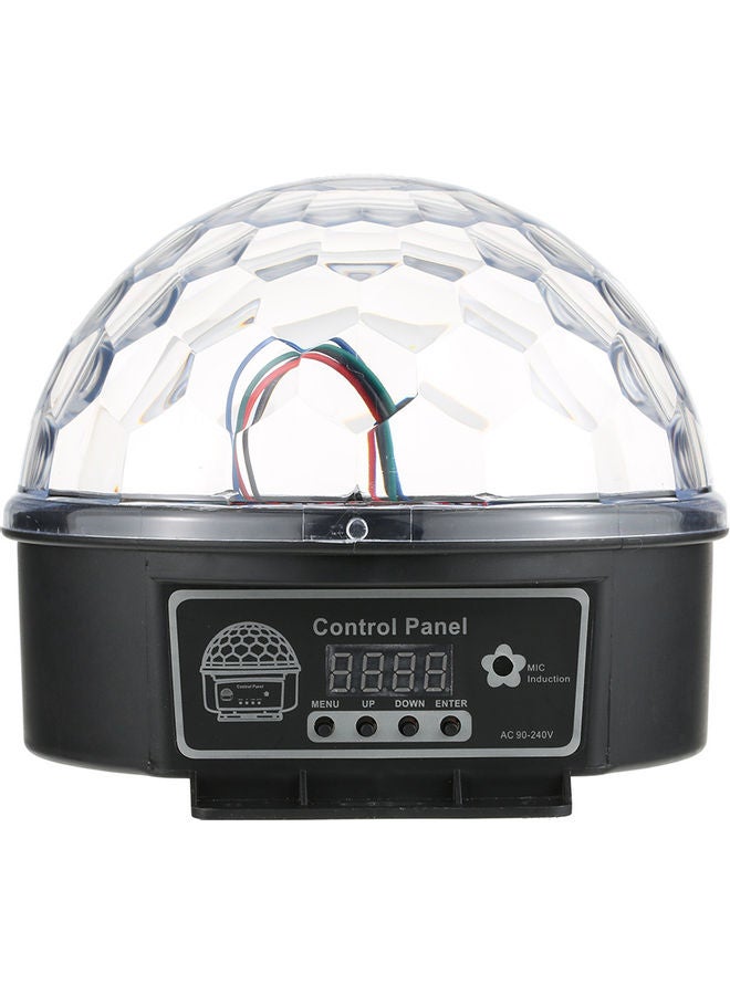 Digital LED RGB Crystal Magic Ball Black/Clear  - Image 1