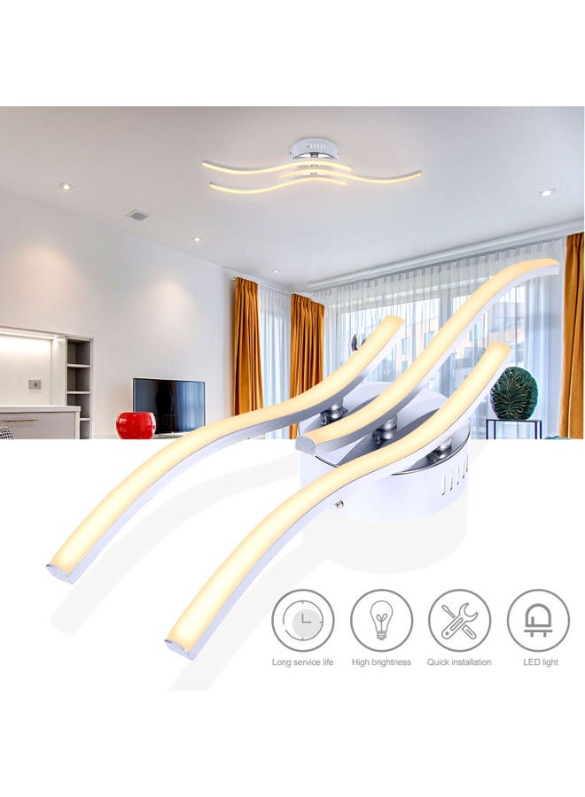 ماركة غير محددة مصباح سقف LED بتصميم مموج مكون من 3 شرائح أبيض  - Image 2