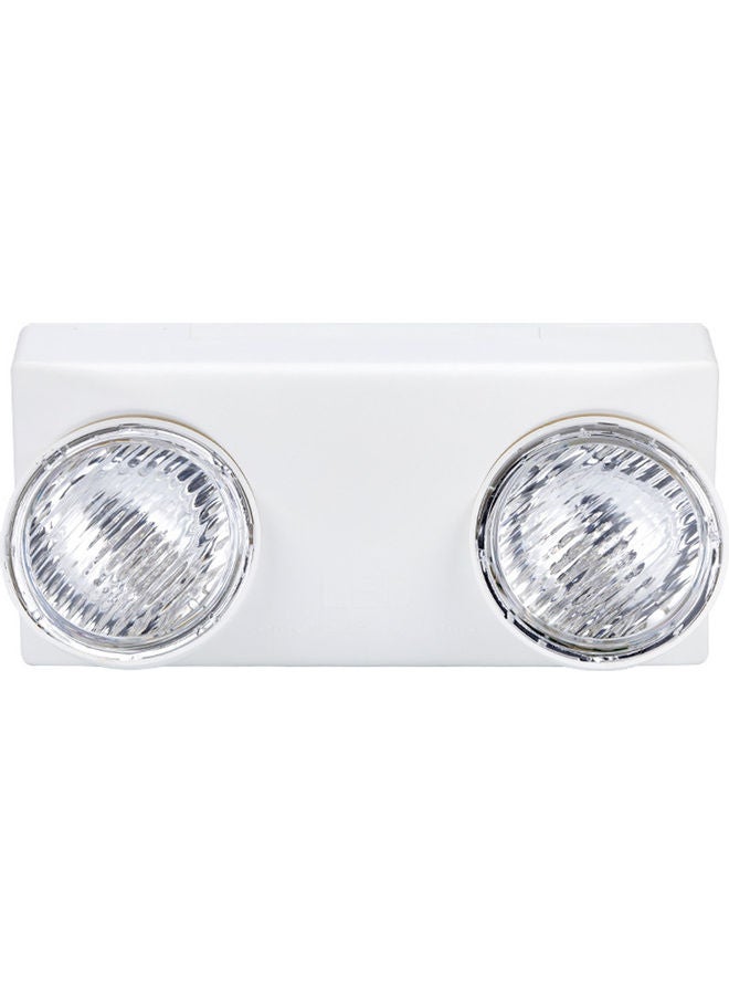 Two Head LED Emergency Light White 31.00x9.00x15.00cm