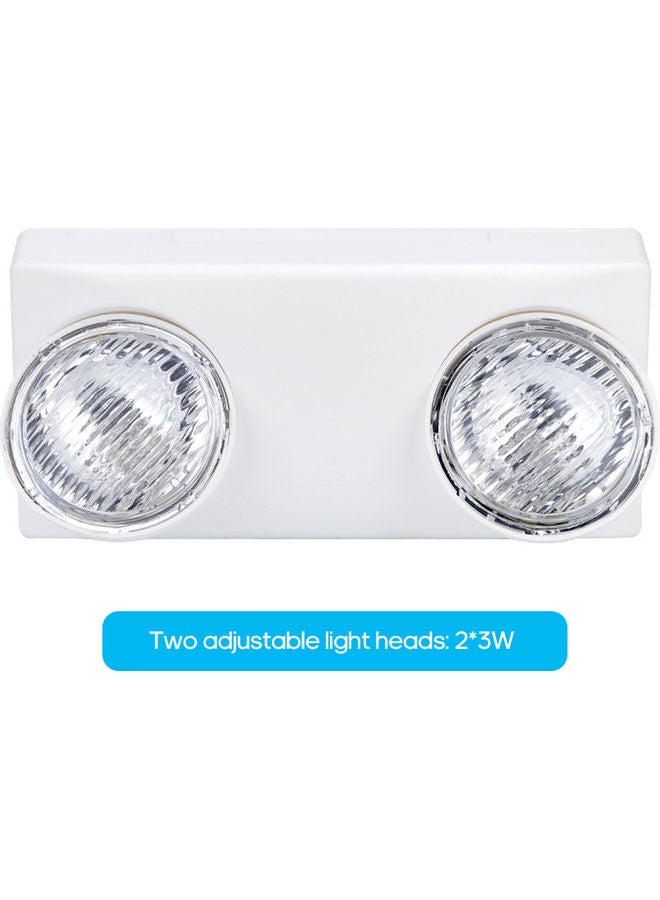 Two Head LED Emergency Light White 31.00x9.00x15.00cm - v1608192482/N43132772A_5