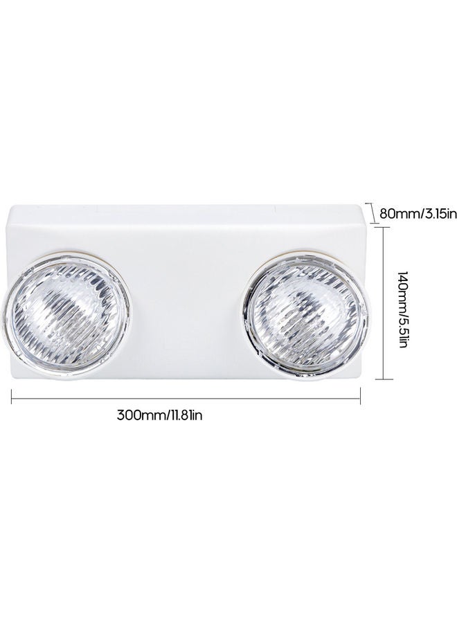 Two Head LED Emergency Light White 31.00x9.00x15.00cm - v1608192482/N43132772A_6