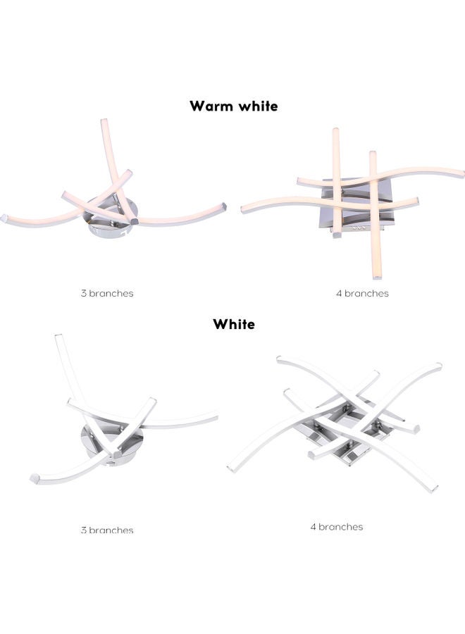 4 Branches LED Ceiling Light White 37.00x8.00x15.00cm - Image 4