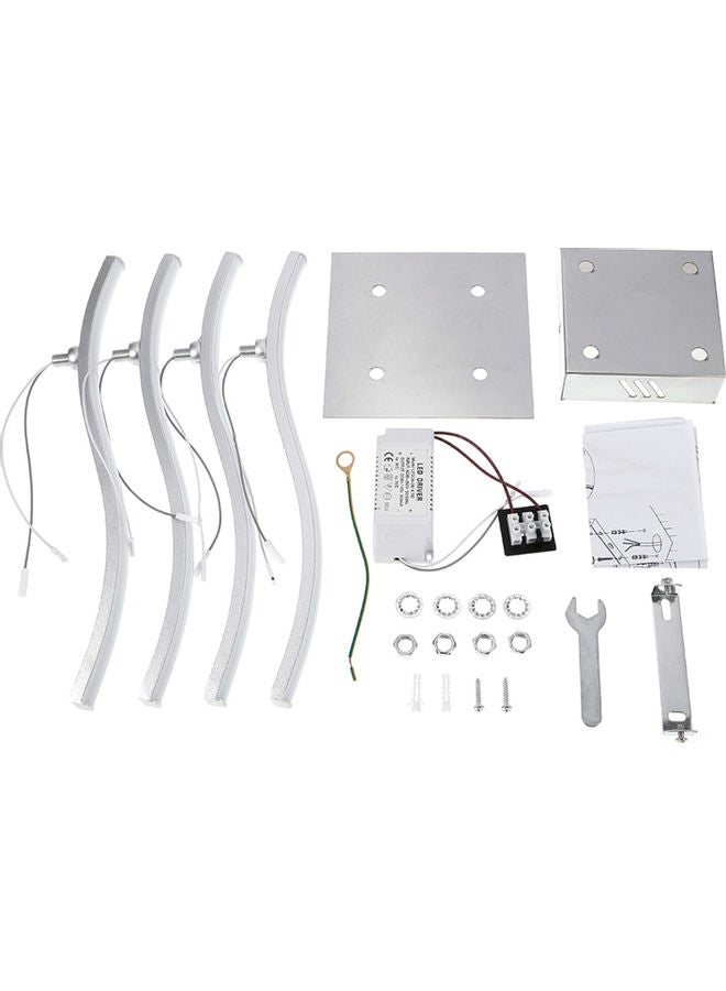 4 Branches LED Ceiling Light White 37.00x8.00x15.00cm - Image 5