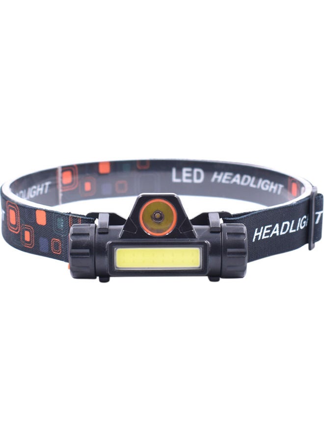 Generic Mini USB Rechargeable COB LED Headlamp Black 9.00x6.50x6.50cm  - Image 1