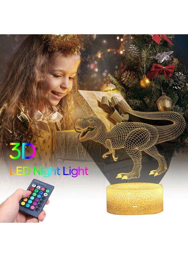 Generic - 3D Dinosaur LED Night Light multicolour 21.50x5.30x15.00cm - Image 1