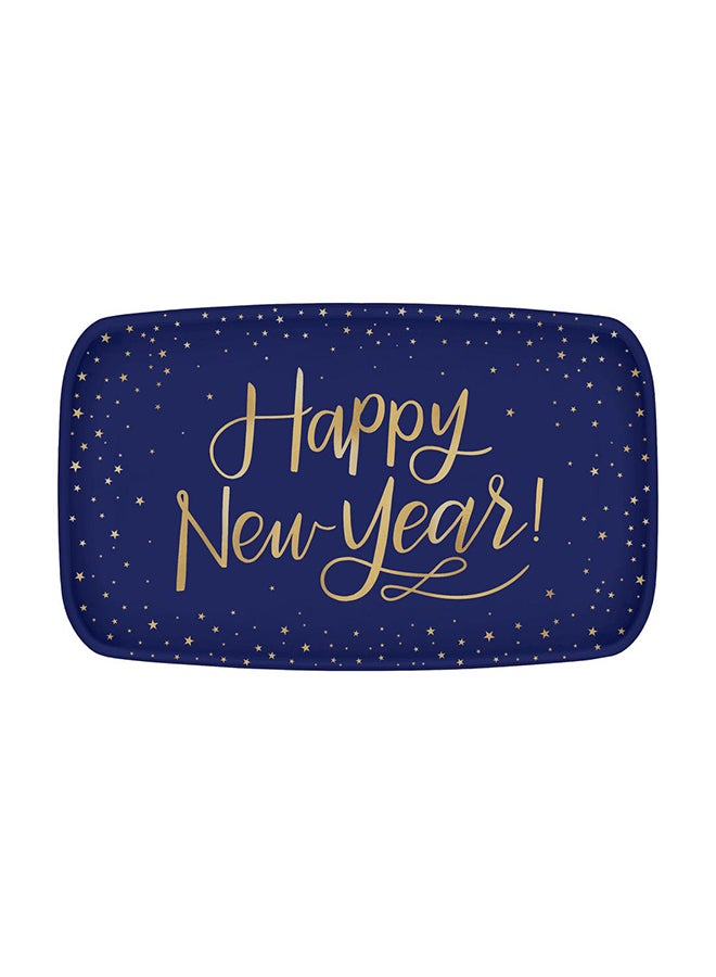 Amscan Midnight New Year's Eve Plastic Rectangular Platter