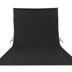 Generic 10×13FT  Studio Cotton Photography Background Cloth Black  - Image 1
