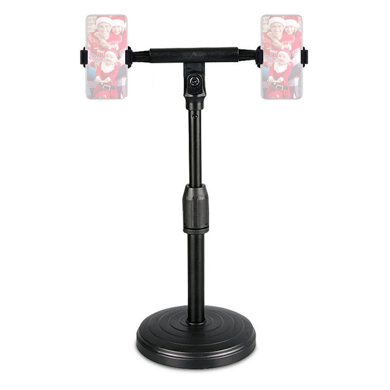 Dual Phone Holder Stand Black  - Image 1