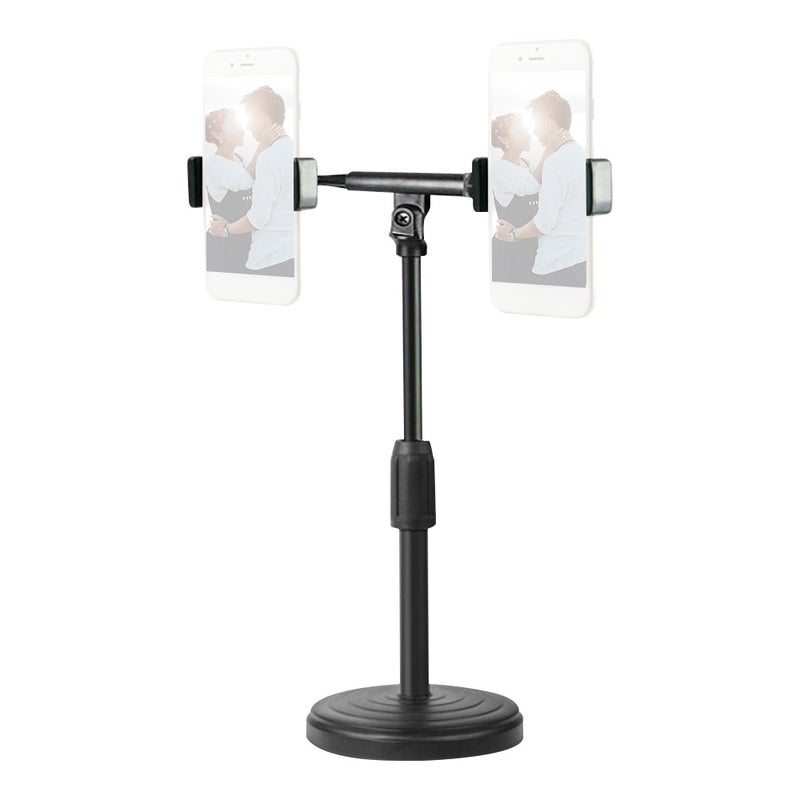 Dual Phone Holder Stand Black  - Image 2