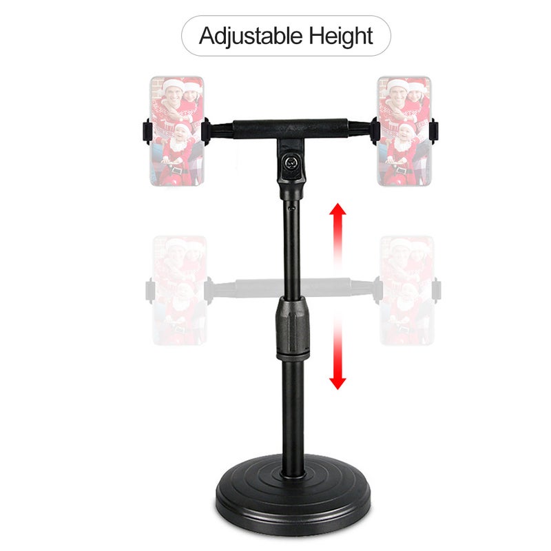 Dual Phone Holder Stand Black  - Image 4