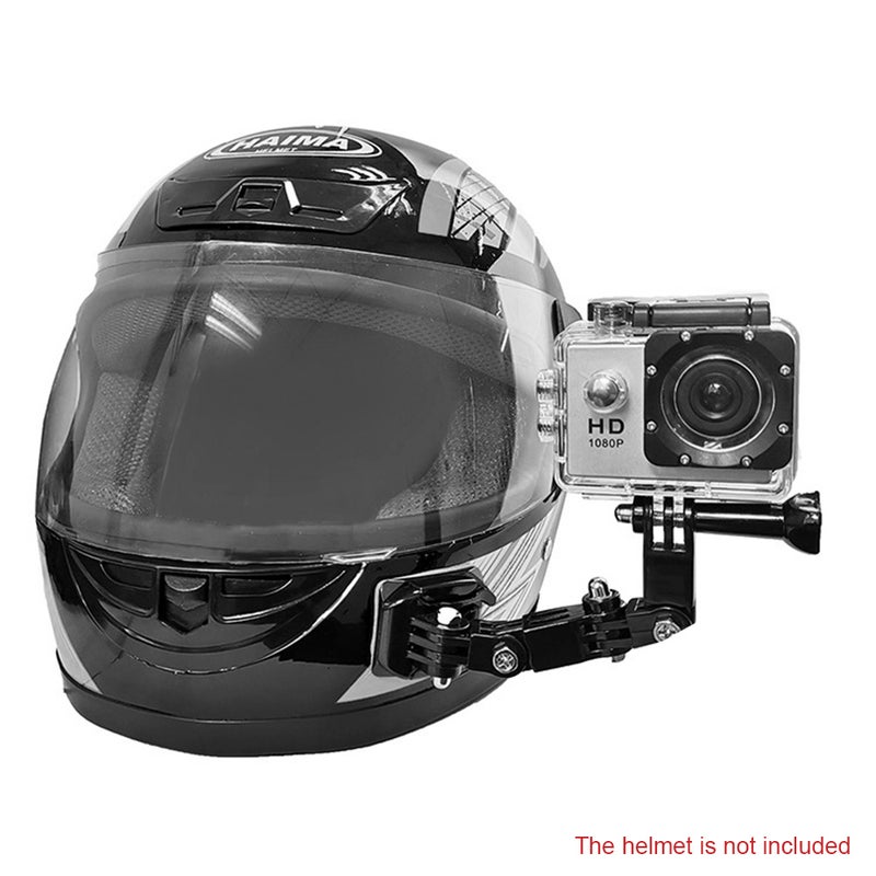 Motorcycle Helmet Chin Mount Holder Kit Black  - Image 3