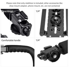 Generic Camcorder DSLR Stabilizer Handheld Black  - Image 3