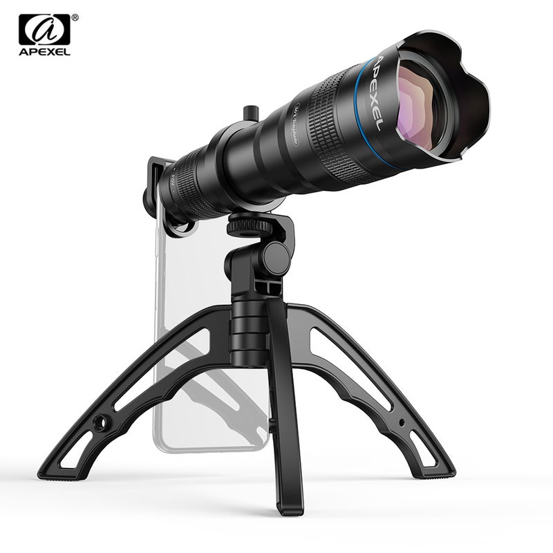 ANDOER APL-JS36XJJ04 HD 36X Metal Single-tube Telescope Telephoto Lens Black  - Image 1