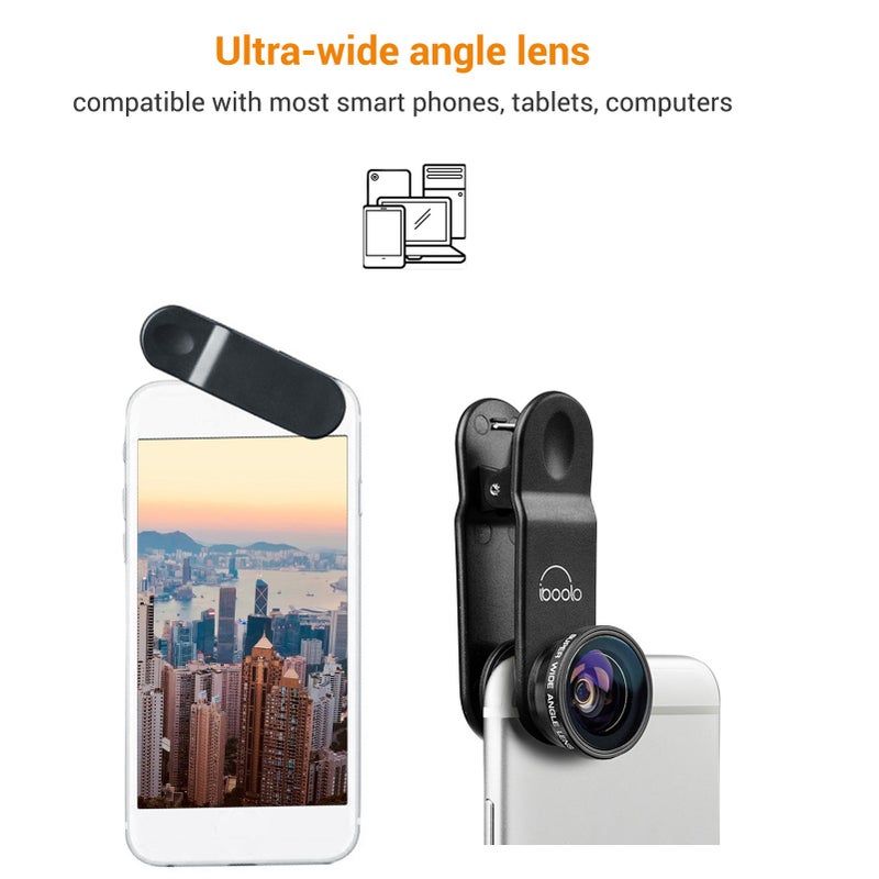 Generic - Professional HD 0.3X Ultra-Wide Angle Lens Black - Image 1