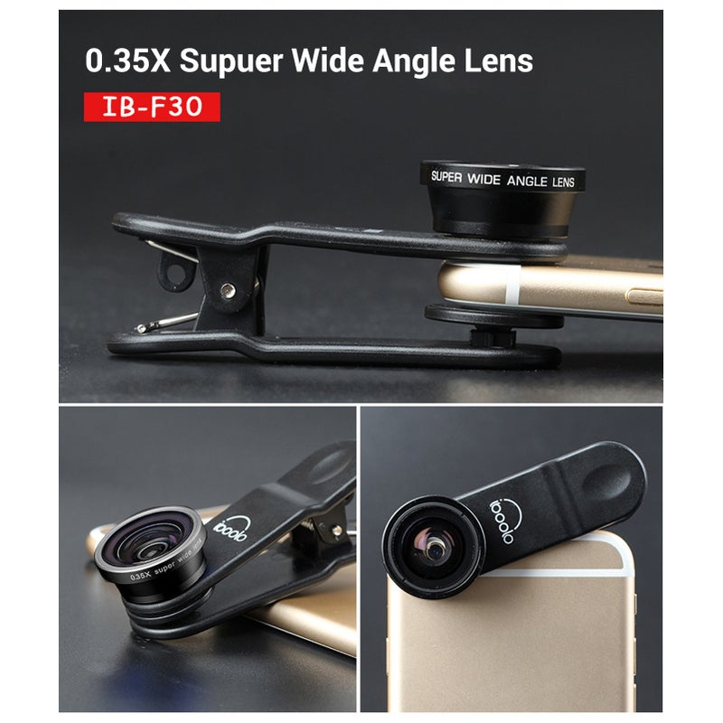 Generic - Professional HD 0.3X Ultra-Wide Angle Lens Black - Image 1