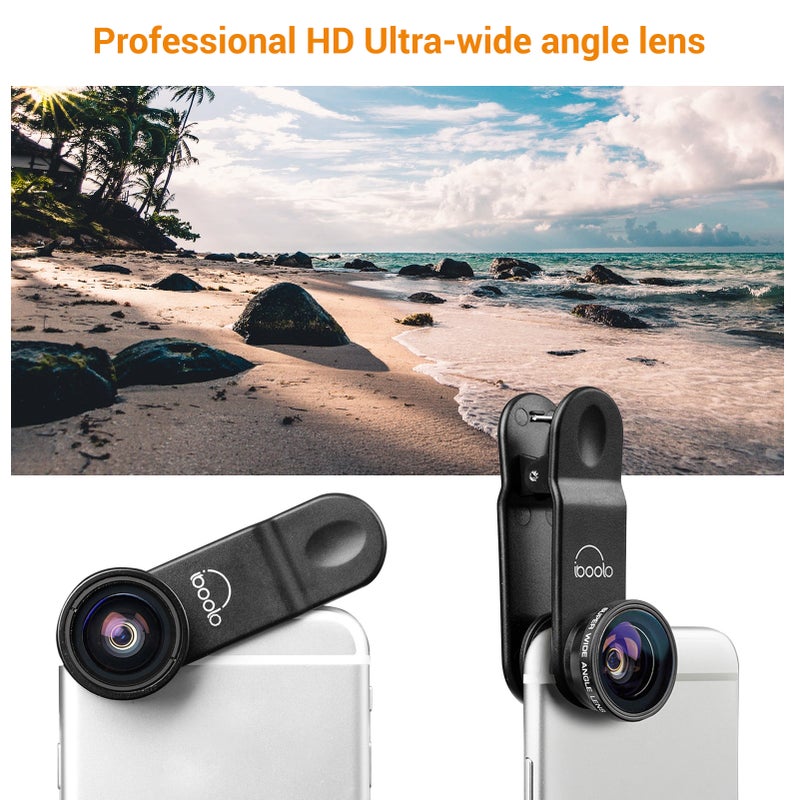 Generic - Professional HD 0.3X Ultra-Wide Angle Lens Black - Image 1