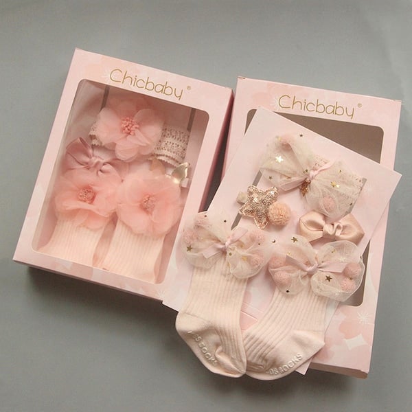 5-Pieces Factory Store Bow Hairband Headband & Hair Clip Set - Image 3