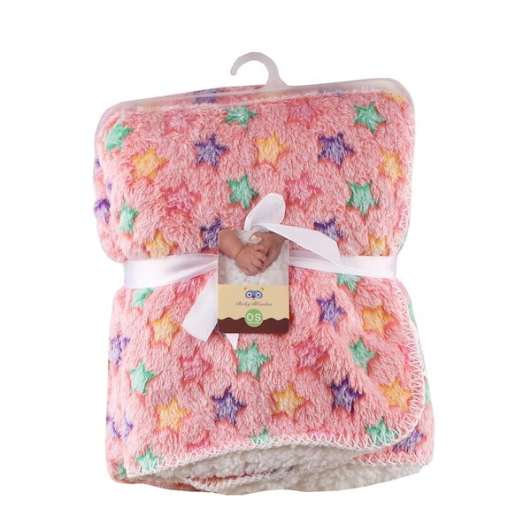 Generic Printed Thicken Soft New Born Swaddle Stroller Baby's Blanket  - Image 2
