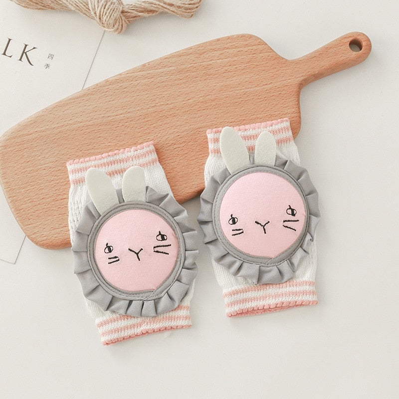 واقي ركبة للأطفال من القطن بتصميم شبكي كبير يسمح بالتهوية مناسب للصيف - Image 1