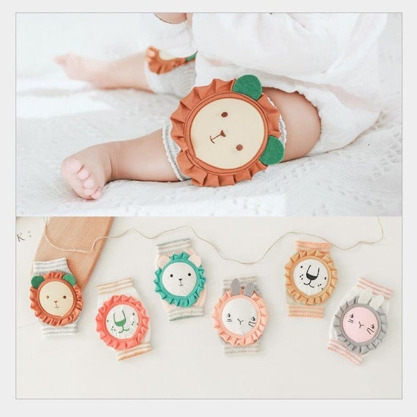 واقي ركبة للأطفال من القطن بتصميم شبكي كبير يسمح بالتهوية مناسب للصيف - Image 2