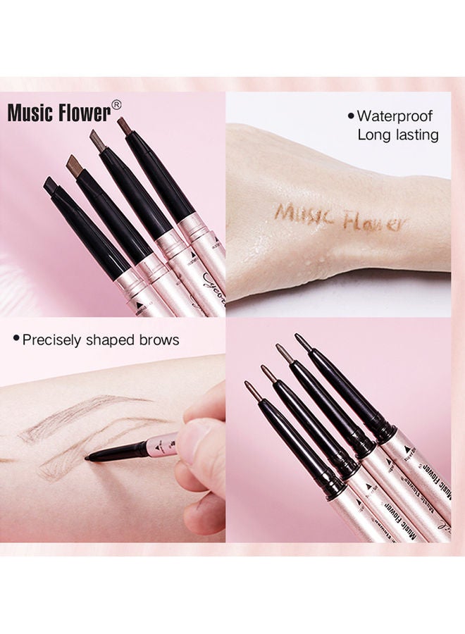 ميوزك فلاور قلم رسم حواجب برأس مزدوج كاكي - Image 3