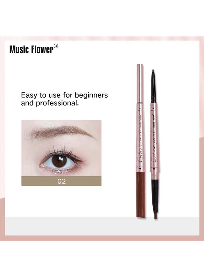 ميوزك فلاور قلم رسم حواجب برأس مزدوج كاكي - Image 5
